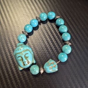 Turquoise Indian Stretchy Bracelet